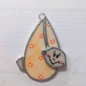 Stained Glass Baby in a Blanket Sun Catcher